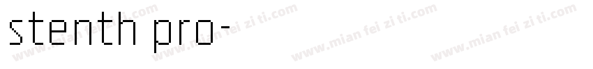 stenth pro字体转换